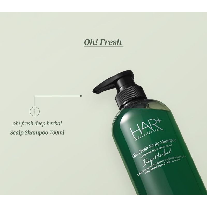 HAIR+ - Oh! Fresh Deep Herbal Scalp Shampoo