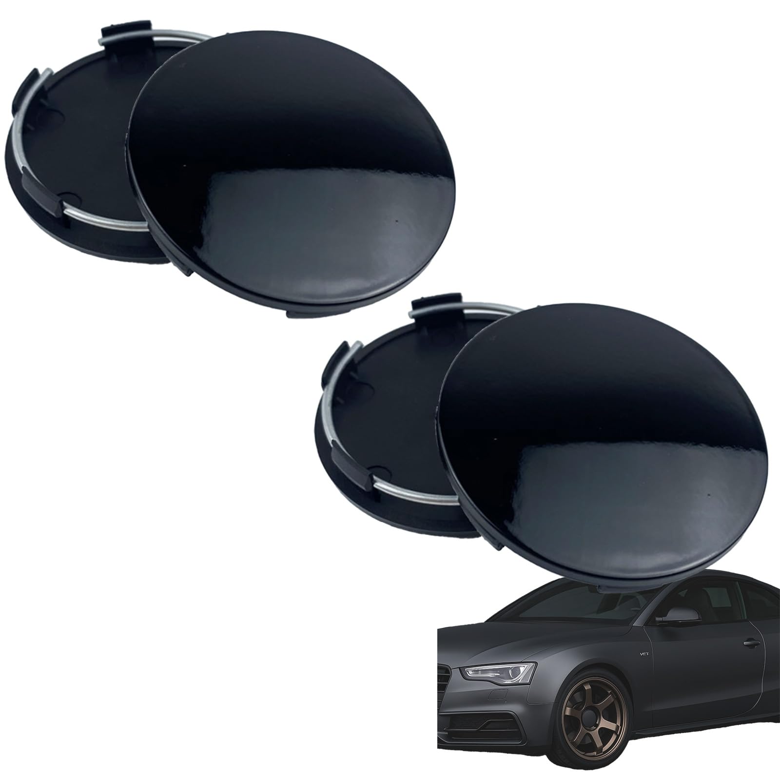 

Альфа Депо Колпак центра колеса Колпак колеса Колпак колеса Колпак ступицы Центр колпака Авто Тюнинг 4 pieces чёрный