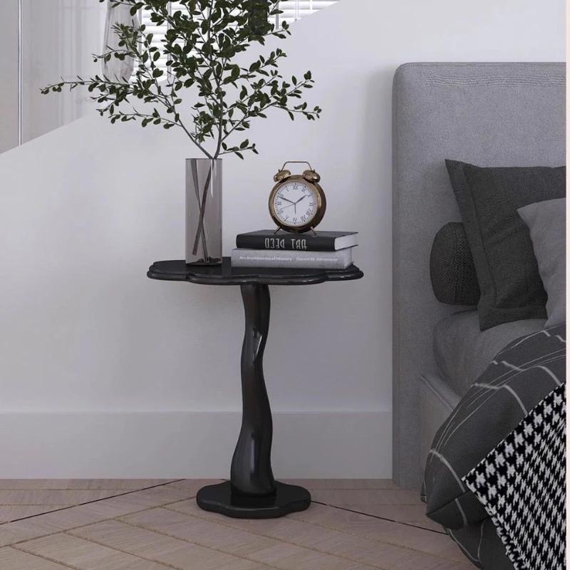 Nordic Sofa Side Table, Vintage Coffee Table, Elegant Bedroom Bedside Table, Stylish Coffee Table for Small Apartment