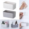 Wall Mounted Organizer Punch Free Remote Control Holder Fixed On Wall Cosmetic Box Stand Rack Adhesive Hanger Storage Case Cup Holders 5