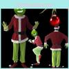 Wie der Grinch Weihnachten stahl Anzug Perfekt für Cosplay Bar Events