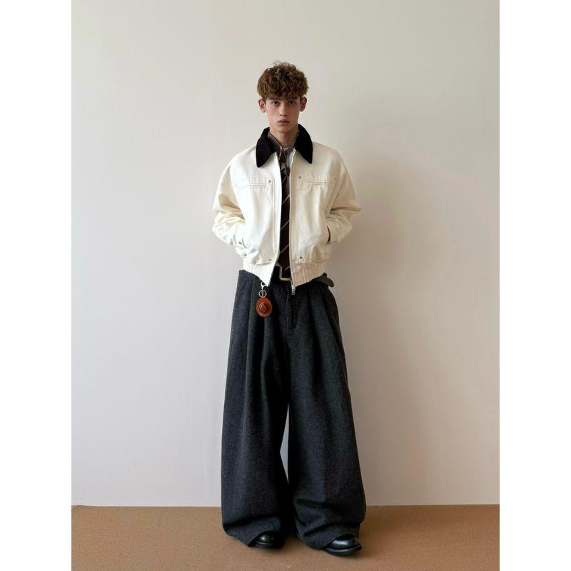 Cabbage Coke American Retro Workwear Jacket 2025 Autumn Barn Style Short Lapel Jacket Top for Men and Women