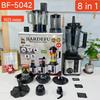 Mixeur & Robot Culinaire 8-en-1 en Acier Inoxydable 4L: Hachoir à viande, centrifugeuse, blender, broyeur mural multifonctionnel.