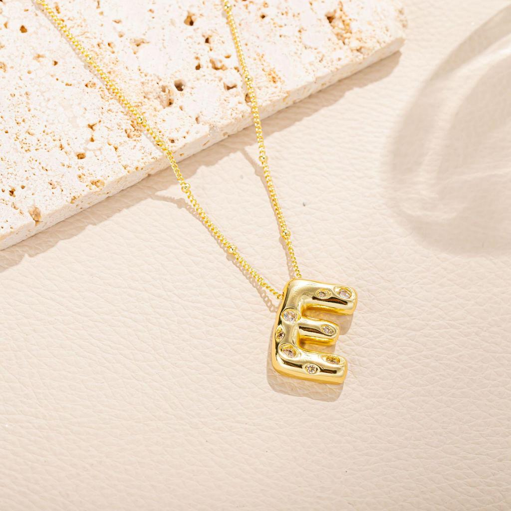 Women's Full Diamond Alphabet Pendant Necklace - DIY Clavicle Choker