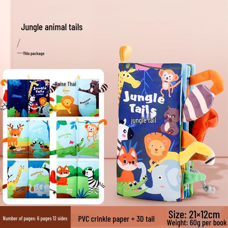 Cross-border Tear-Resistant Children's Cloth Book: Crinkle Paper Educational Toy for Early Childhood Development