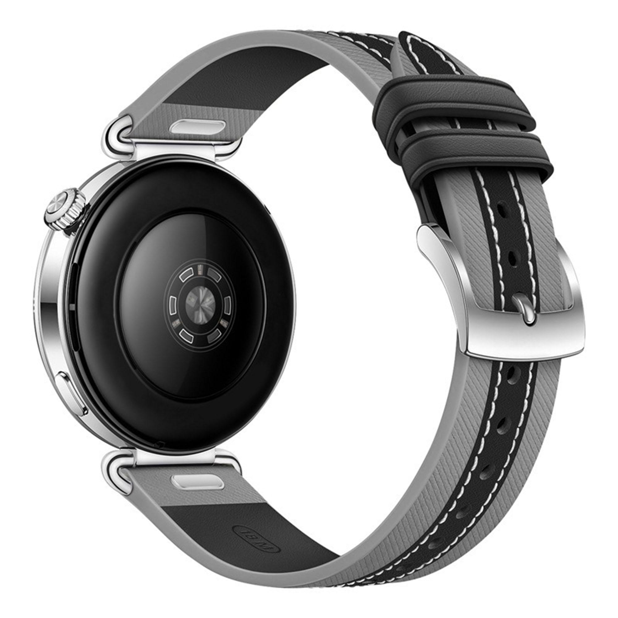 

18mm Quick Release Button Genuine Leather Strap for Huawei Watch GT 6/5/4 41mm Composite Stitching Watch Band