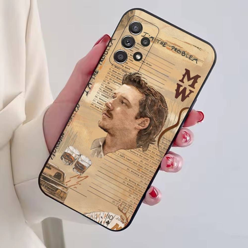 Morgan W-Wallen Singer Phone Case For Samsung S25,S24,S21,S22,S23,S30,Ultra,S20,Plus,Fe,Lite,Note,10,Black Cover