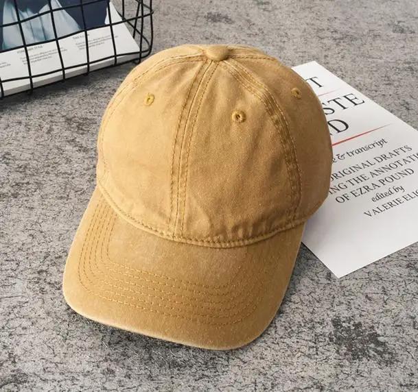 Dámská Pánská Bavlněná Jednobarevná Baseballová Čepice Módní Snapback Klobouk Dámský Venkovní Jednoduchý Praný Vintage Kšiltovka Ležérní Čepice Klobouk Pro Ženy Muže
