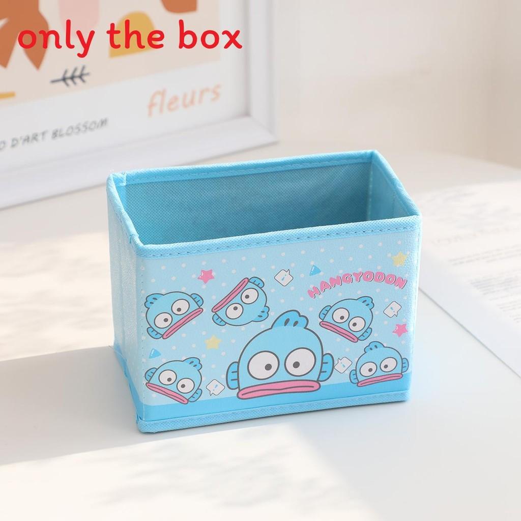 Hello Kitty Kuromi Cinnamoroll My Melody Pattern Foldable Desktop Storage Box For Makeup And Office Supplies
