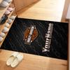 Harley-davidson Motorcycles Customize Your Name Floor Rug Office Rug Design for Outdoor Dormitory Balcony Playrooms Anti-slip Rug Office home decor