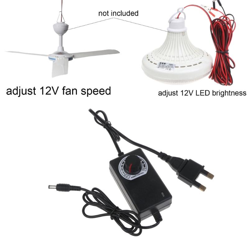 AC 100-240V To DC 4-12V 2A Universal Adapter Adjustable Power Supply Transformer Electric Blower Camera EU/UK Plug