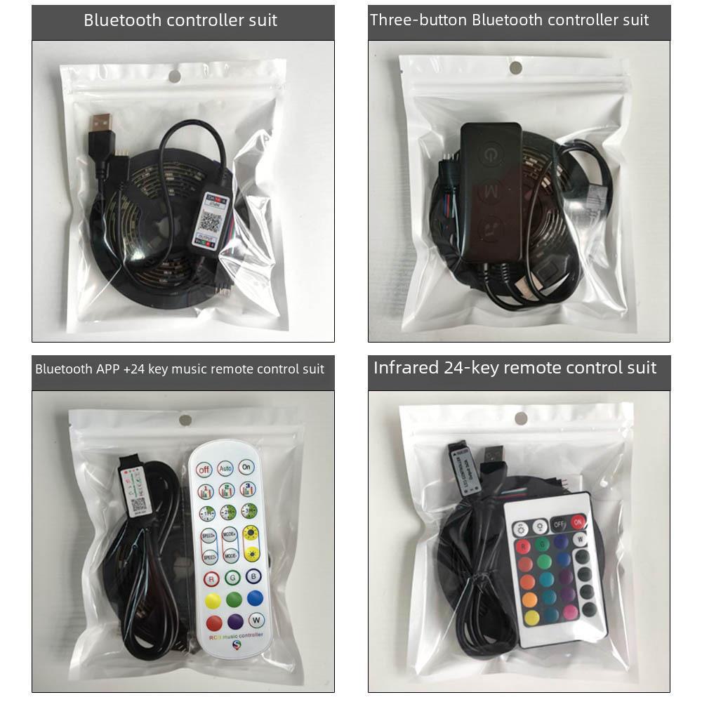 5V USB LED TV Backlight Strip with 5050 RGB, Bluetooth Music Sync, Voice Control, and Mobile App Control