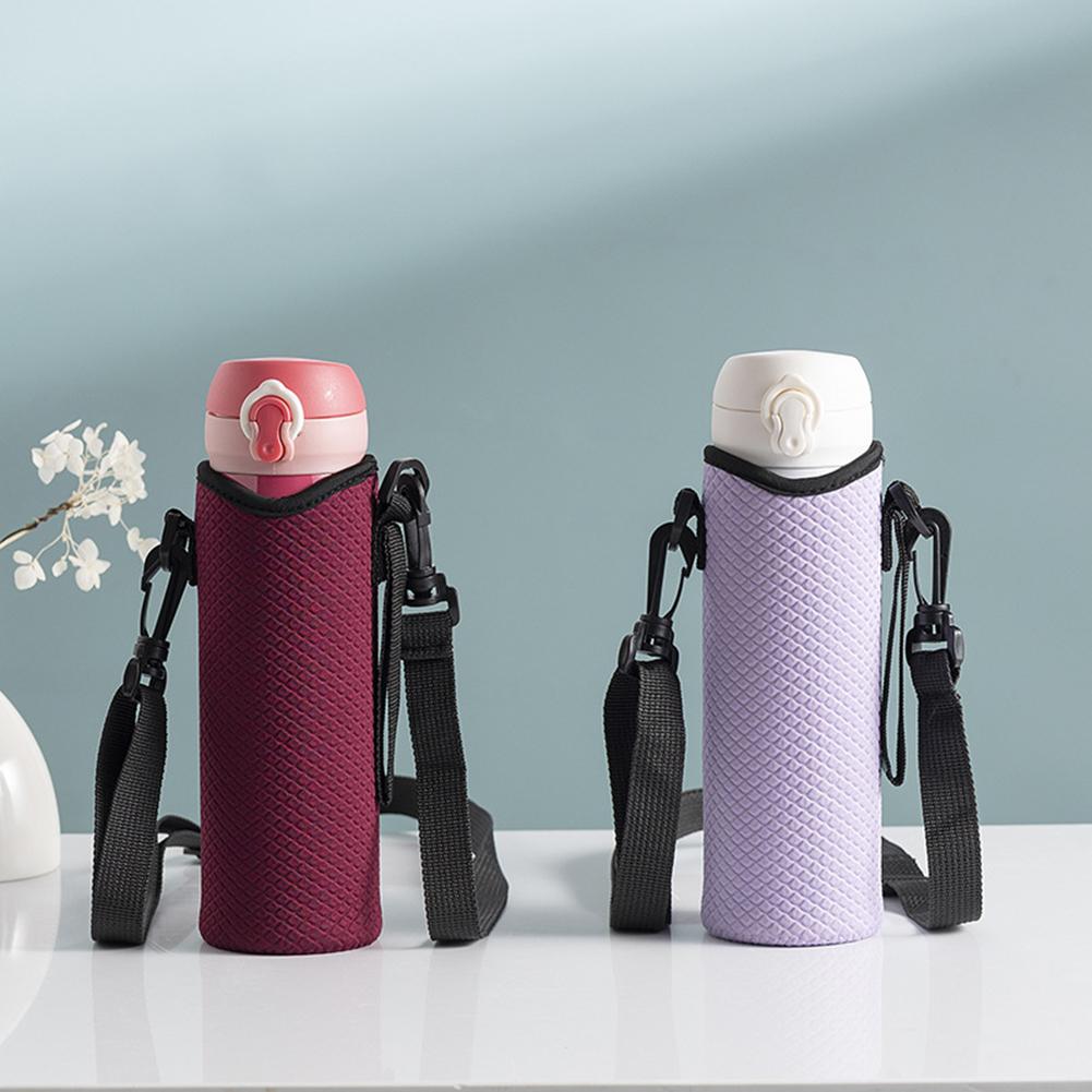 1Pz Borsa Portabottiglia d'Acqua con Tracolla Regolabile Custodia per Bottiglia d'Acqua Antiscivolo Borsa Termica per Bottiglia d'Acqua per Tazza da 24oz