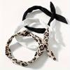 1pc Leopard Printed Elastic Bandana Knot Headbands Rabbit Ear Bow Headband Turban Head Wraps Hair Band For Women,Multiple Styles