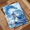 Chinese Anim Nezha Painting Calligraphy HD Canvas Poster living room bedroom bar aesthetic decoration