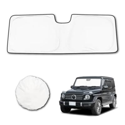 High Heat-Insulating Sunshade, Vehicle-Specific, for Mercedes-Benz G-Class (W463A), Made with Radicool Radiation Cooling Fabric, Pop-Up Sunshade