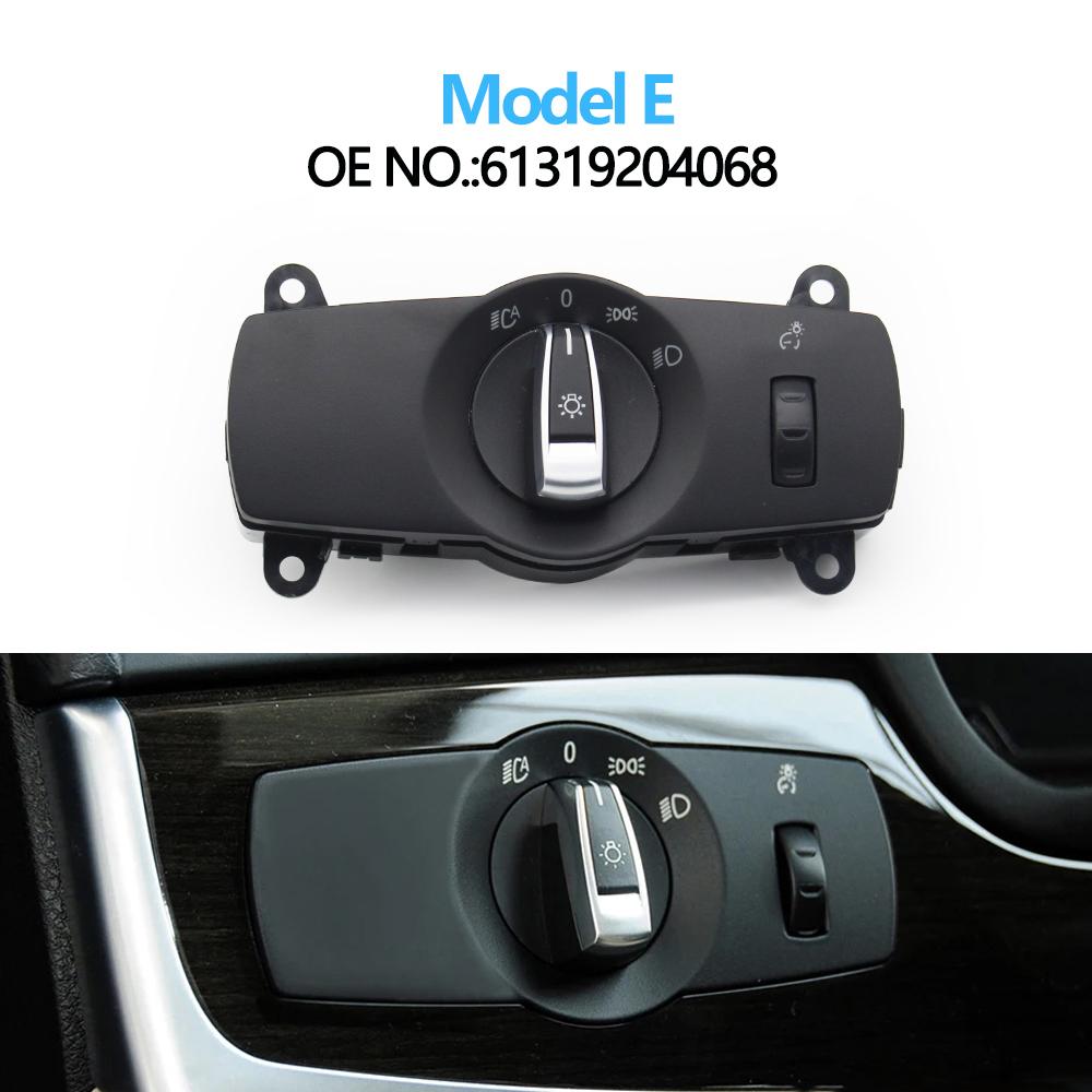 Car Headlight Headlamp Switch Control Assembly For BMW 5 6 7 X3 X4 F10 F11 F06 F12 F01 F02 F07 F25 F26 61319192744,61319204067