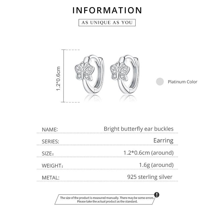 WOSTU 925 Sterling Silver Hypoallergenic Earrings Simple Geometric Triangle Cubic Zirconia Women Ear Buckles