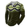 Men's Casual Vintage Boho Long Sleeve Shirt for Everyday Wear