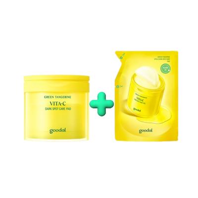 Goodal Yeşil Mandalina Vita C Leke Bakım Pedleri 70 adet + 70 adet yedek özel set, 2 adet, 160ml