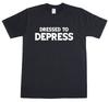 Dressed To Depress Emo Gothic Funny Mens Regular Fit Cotton T-Shirt
