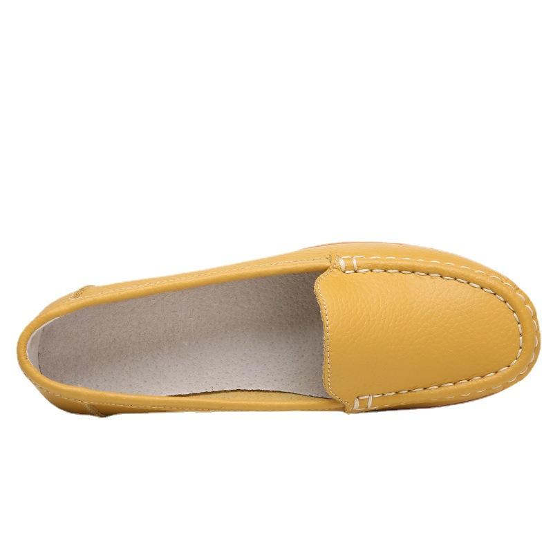 Damen Ballerinas Mode Keilabsatz Weiche Damenschuhe Slipper Damenschuh Mokassins Retro Übergröße Tenis Feminino