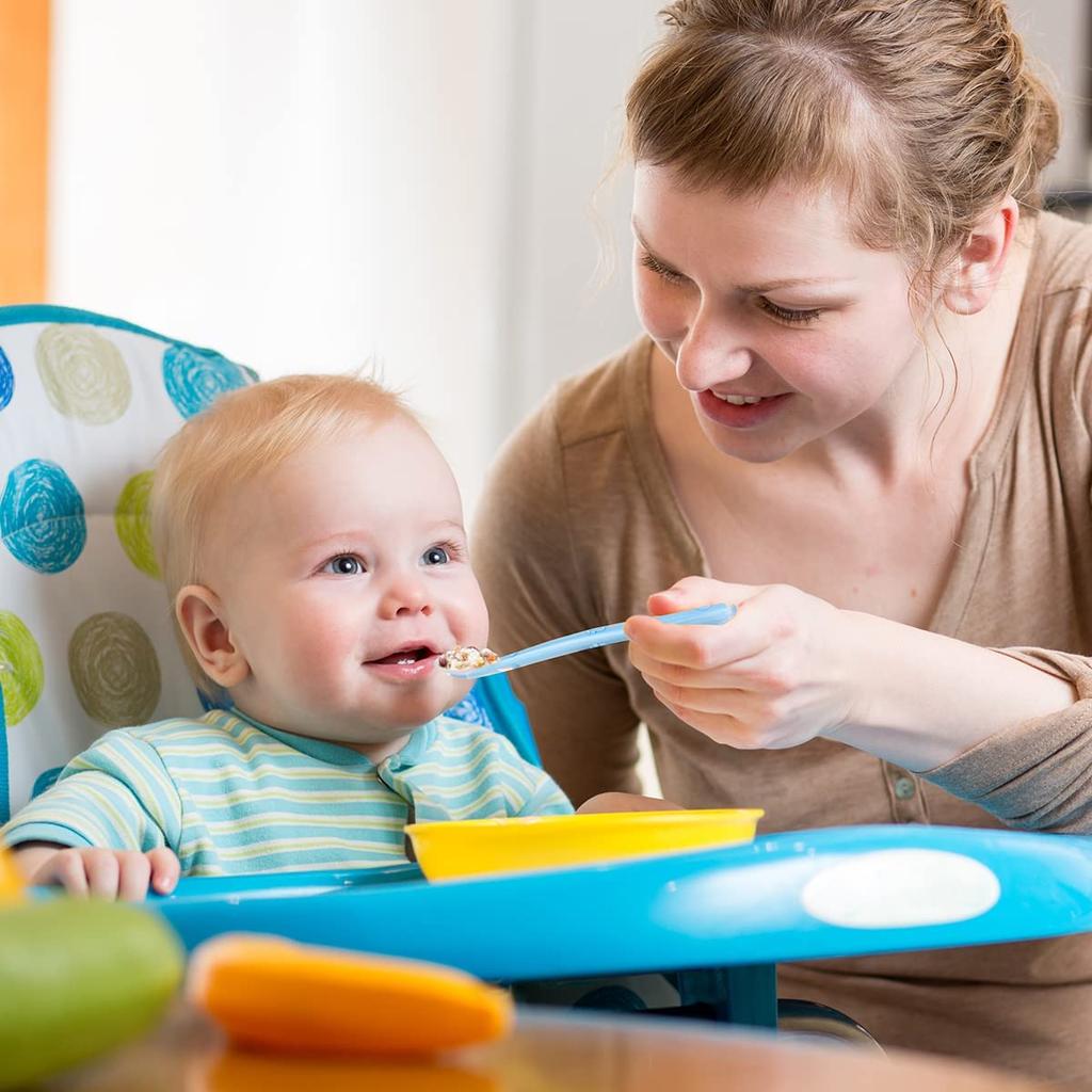 Pack of 3 Baby Bib – Soft Silicone Waterproof Feeding Bib with Adjustable Food Catcher Pocket
