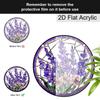 Acrylic Lavender Flower Suncatcher Stained Glass Effect Window Hanging Ornament Floral Gift for Home
