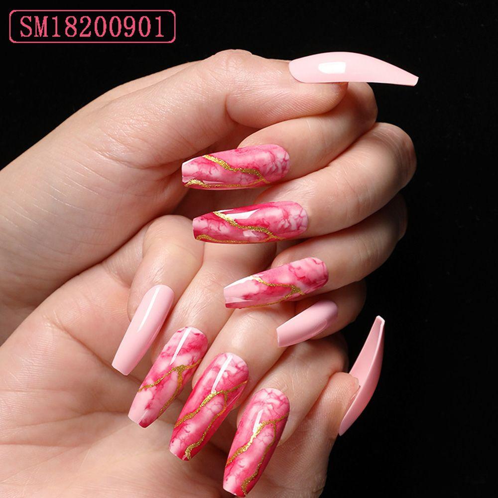 Acrylic Nail Tips Full Cover Extension Coffin Fake Nail Super Long  Ballerina Nail False Nails günstig kaufen — Preis, kostenloser Versand,  echte Bewertungen mit Fotos — Joom