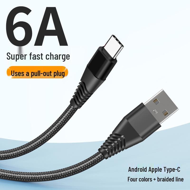 Pin Yue S13 6A Fast Charging Cable for Apple, Xiaomi, Honor, Huawei USB-C Devices