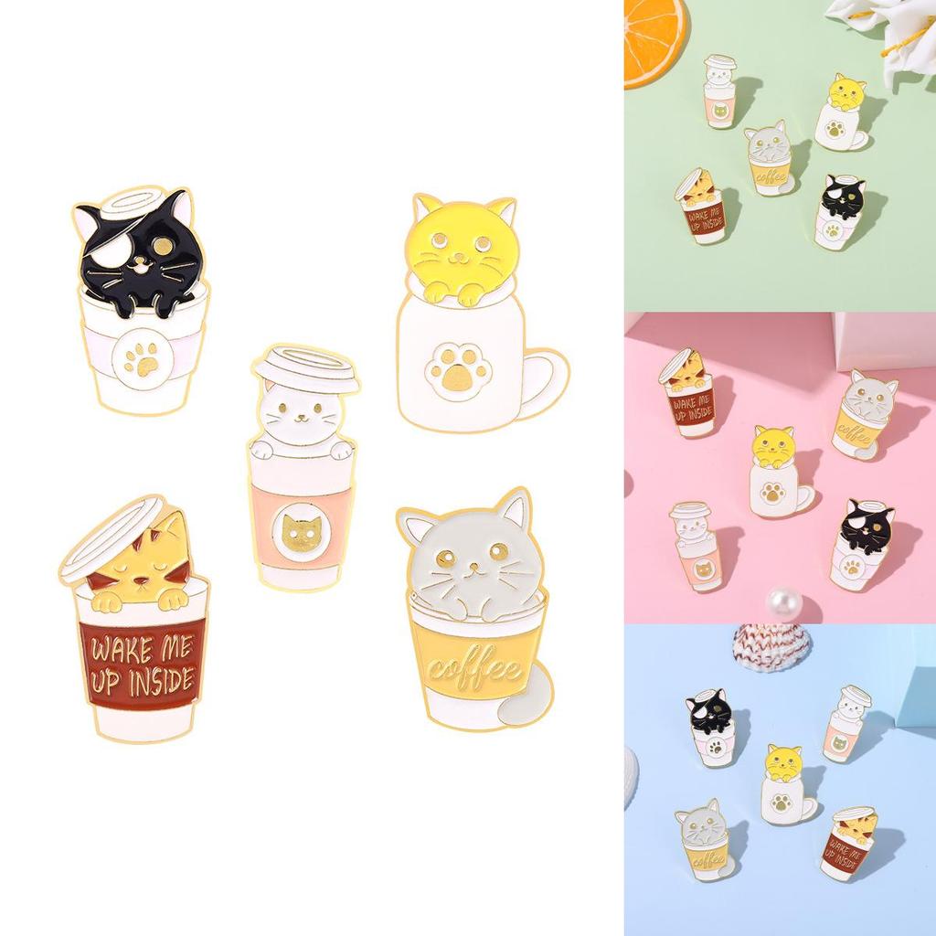 Adorable Japanese Cat Brooch Cute Animal Enamel Pin Fashionable Accessories For All