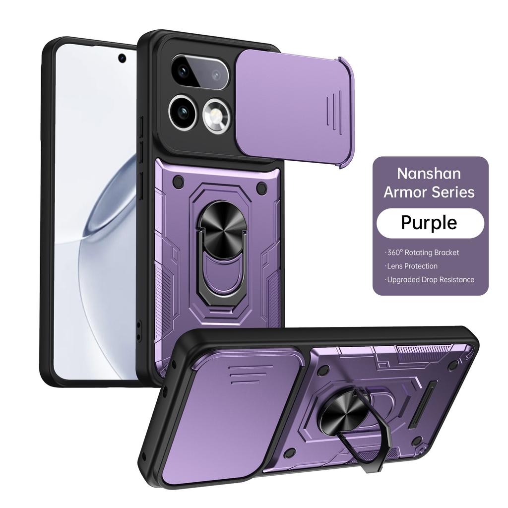 Applicable To OPPO Realme16Pro Nanshanjia Window Push Mobile Phone Case Realme16 Bracket Anti-drop A6 Protective Case