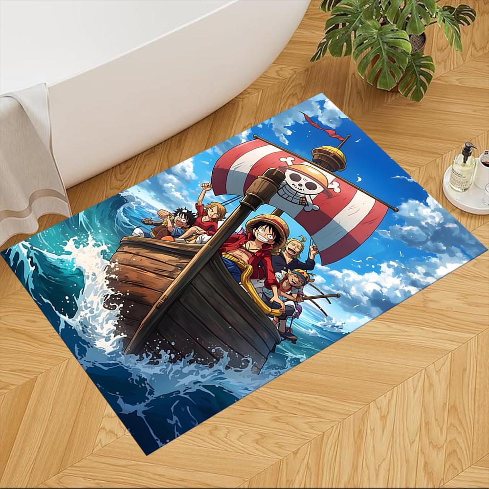 One Piece Adventure Journey Non-Slip Home Carpet Design for Office Decor Living Room Gift