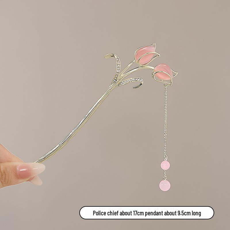 Vintage Chinese Style Hairpin for Updos - Elegant Retro Hair Stick with Tassel for Qipao