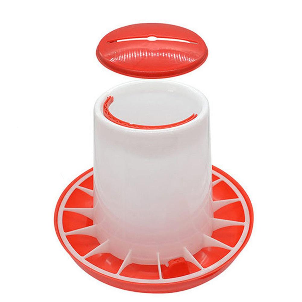 Feeding  Bucket With Net Chicken Feed Bucket 1.5kg Thicken Bucket For Chicken Feeding Rasing