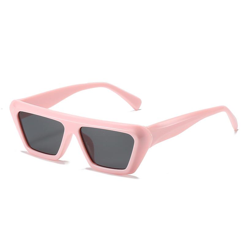 Box Sunglasses, Simple Square Flat-Top Glasses, Personalized Colorful Sunglasses