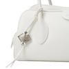 Calvin Klein Elegant Commuter Pendant Synthetic Material Boston Bag Handbag Medium Women Handbags Moonlight-White 4F3369G-4LX