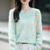 2026 A/W Women's Gradient Cashmere Wool Round Neck Sweater
