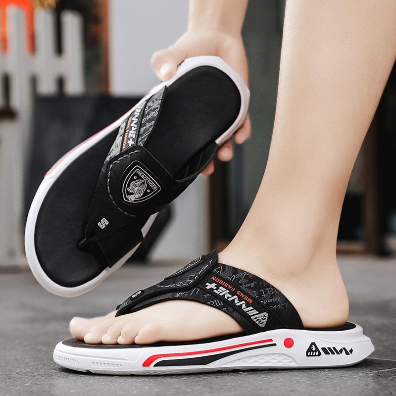 Fashion CYYTL Flip Flops Summer Mens Slippers Casual Shoes Beach Sandals Outdoor Slides Walking Comfort Designer Fashion Leather Luxury
