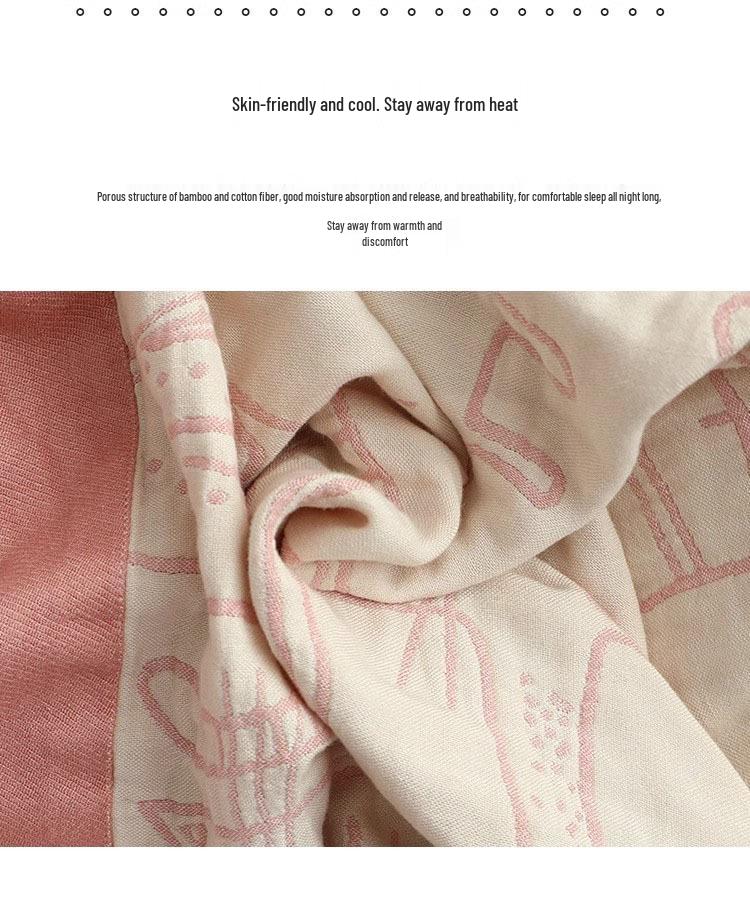 Coperta-asciugamano in garza a quattro strati di cotone di bambù giapponese per tutte le stagioni - Coperta comoda per studenti, misura singola/doppia