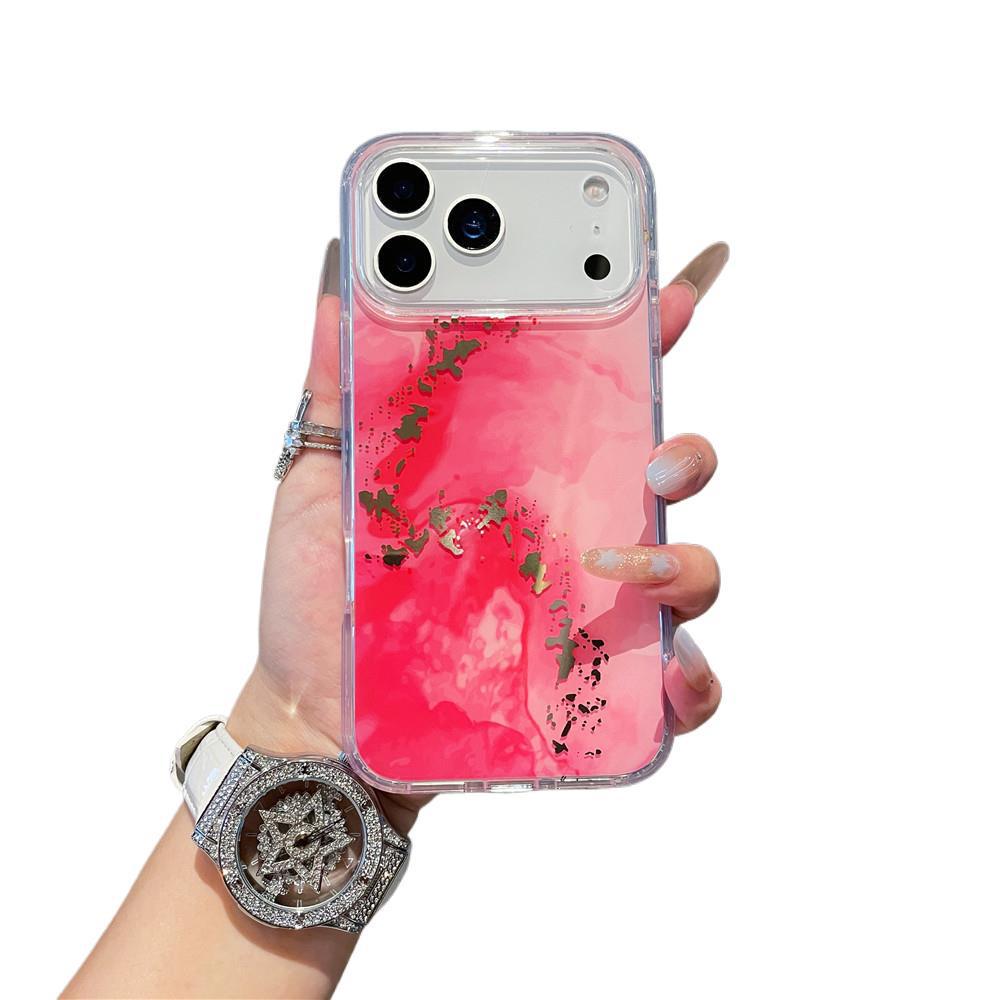 iPhone 17 Electroplated Marble Case: Unique Hot Stamping, Drop-Proof Design for Apple 16 Pro