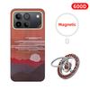 600D Real-thin Carbon Fiber Phone Case for Honor Win/Win RT Case Aramid Fiber Fabric Thinhard Magnetic Black Slim Light Red Case