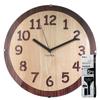 Formia Wall Wooden Wall Continuous Second Hodogaya Quiet Wall Beauty Set Clock, Design, Hook, Hand, Analog, Brown, Electronics, Stapler, HIC-002,