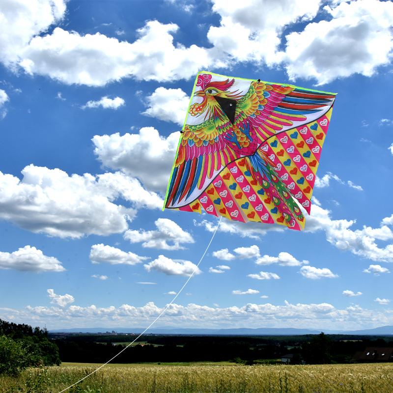 Childrens 1 Kite Meter Multitail Cartoon Print Breeze Easy To Fly Flying Toy