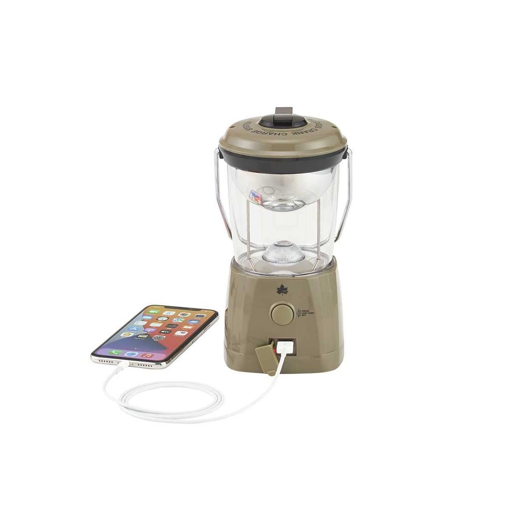 LOGOS Crank Charge Lantern (Olive) 74175051