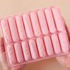 1pc 16-Hole Different Texture Long Strip Bar Molds, Silicone Chocolate Cookie Molds, Long Strip Candy Baking Molds