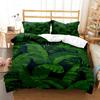 Fresh Green Leaf Minimalist Printed Quilt Cover Pillow Cover Queen Bedding Set Bedding Set Luxury Customized Bedding Set