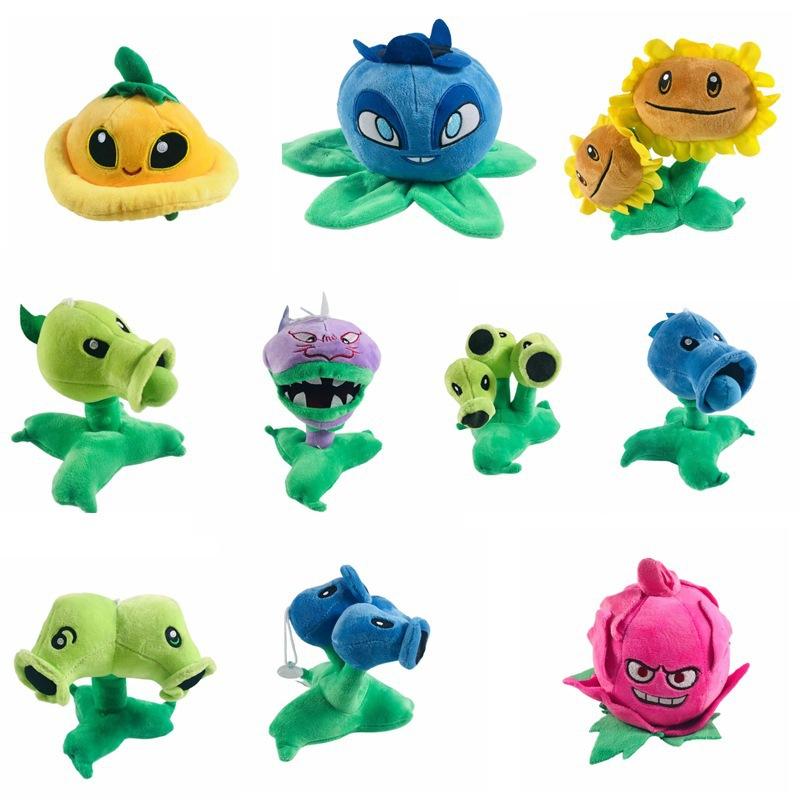 Game Anime Zombie Plants Plush Pea Blueberry Plush Toy Doll