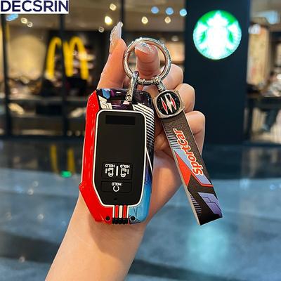 Zinc Alloy + Silicone Car Key Case Cover Shell Fob For Kia Carnival Sedona Ka4 Ex Sx Lx Fiesta Car Interior Keychain Accessories