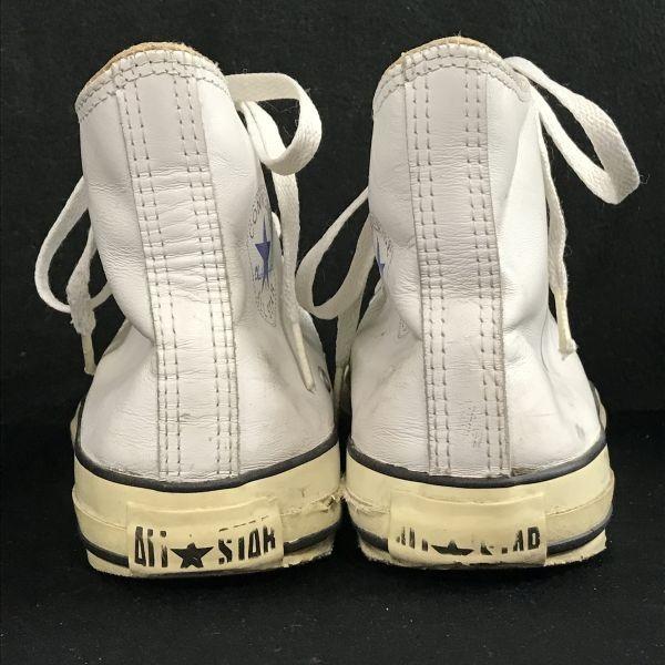 Converse 6X 05 06 02 High Cut Leather Sneakers 7.5 26 White